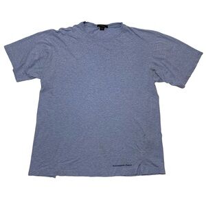 Ermenegildo Zegna Blue Crew Neck Shirt Made in Italy Size XL